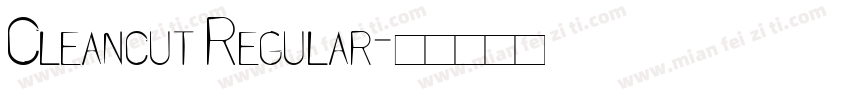 Cleancut Regular字体转换